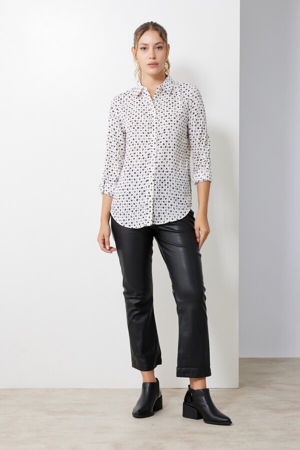 Camisa Crepe Printed BLANCO/MULTI