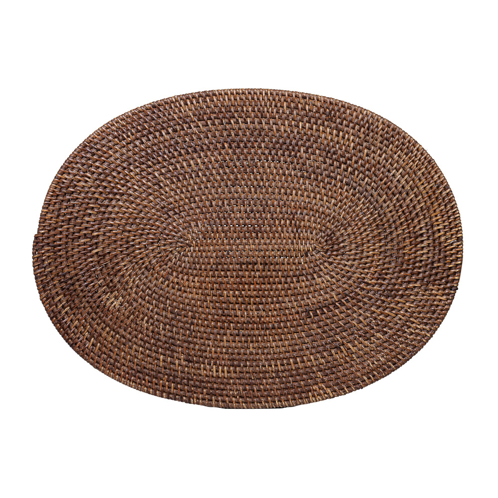 INDIVIDUAL RATTAN MARRON PRT 2207 ALMENDRA