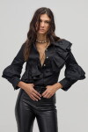 Camisa Mambo en Algodón Negro