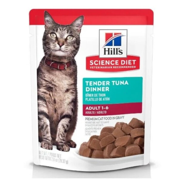 HILLS SD ADULT TENDER TUNA POUCH 80 GR HILLS SD ADULT TENDER TUNA POUCH 80 GR