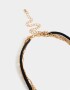 Collares Cortos Metal diferenciado Collar Corto Con Dije De Botella - Dorado Burnish Gold