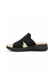 Sandalia zueco Aurora Lycra AU400 Negro