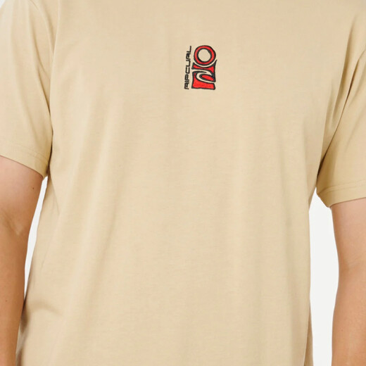 Remera Rip Curl Search Stack Embroid Tee - Beige Remera Rip Curl Search Stack Embroid Tee - Beige