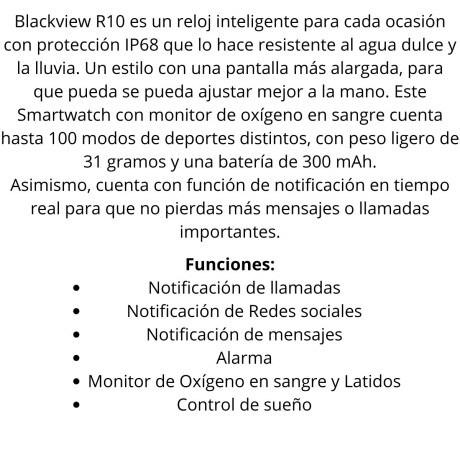 Smartband Blackview R10 V01