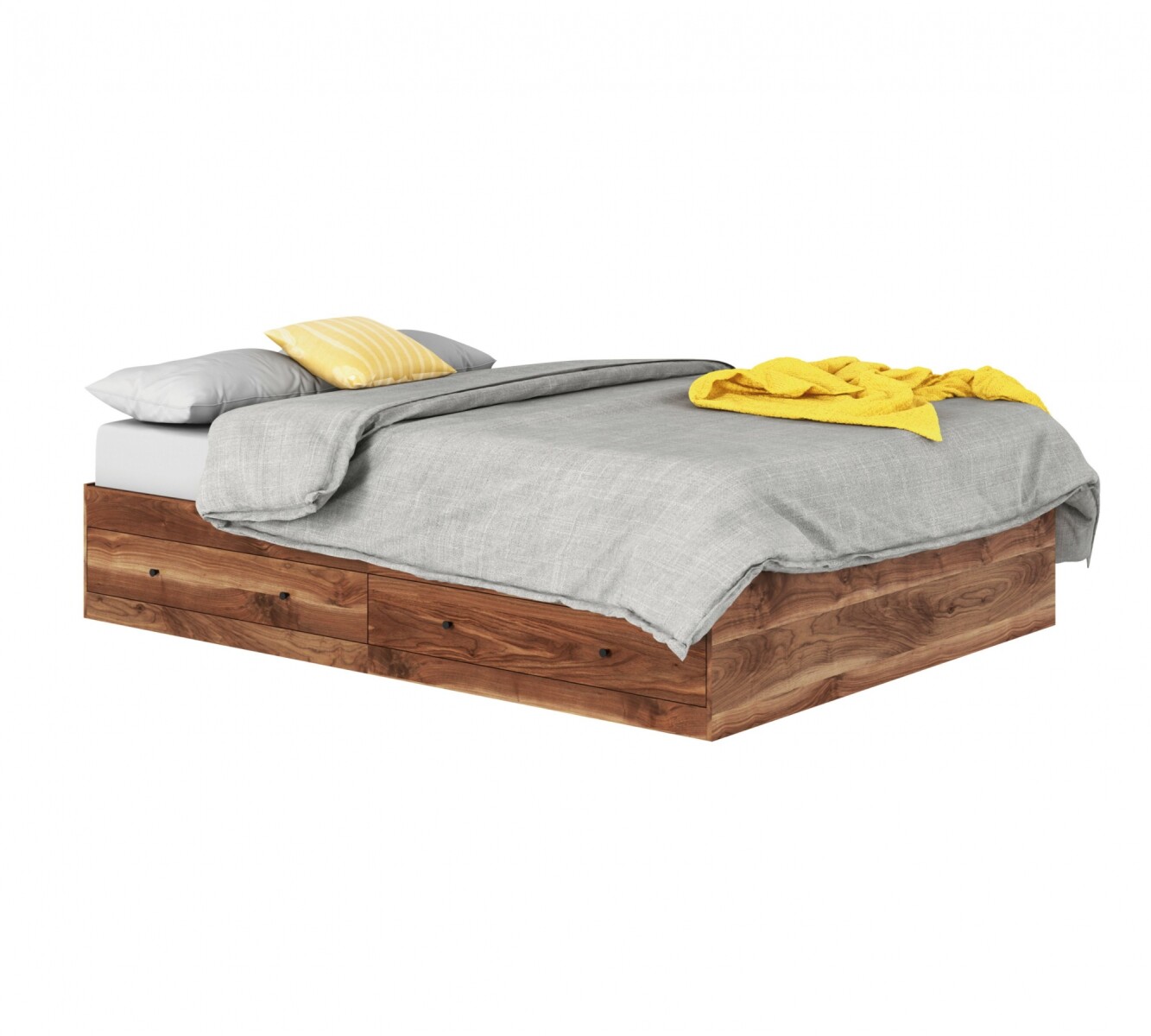 Conjunto Sommier 155 cm - Cama Sauder / Colchón Mannes 
