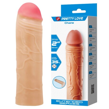Extensión Pene Realístico 50mm Chane Pretty Love Carne