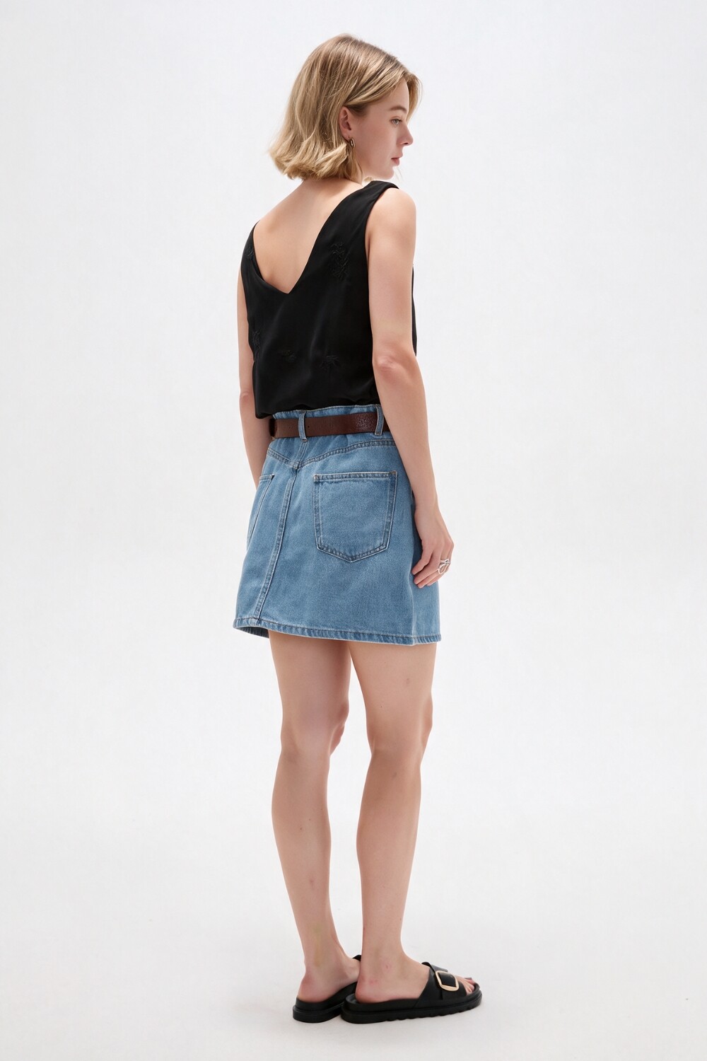 Falda Tarelo Celeste