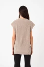 CHALECO TEJIDO Beige
