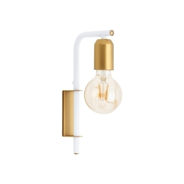 Lámpara de pared fija metal blanco, oro E27 ADRI 2 EG2026