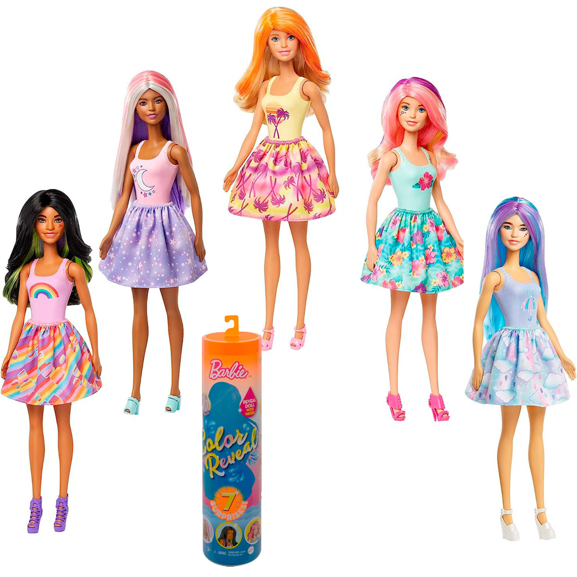 Muneca Barbie Color Reveal Sorpresa C Accesorios 2 El Rey del entretenimiento