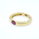 Anillo en oro 18k bombé con rubí legítimo oval Anillo en oro 18k bombé con rubí legítimo oval