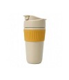 Vaso térmico con tapa hermética 450ml Amarillo