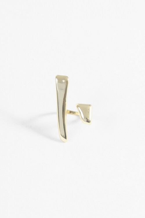 Anillo ajustable estructura dorado