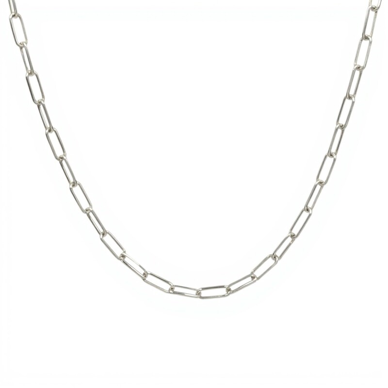 Cadena Force eslabón largo-Plata 925-Sin Piedra-CD3065 sinpiedra