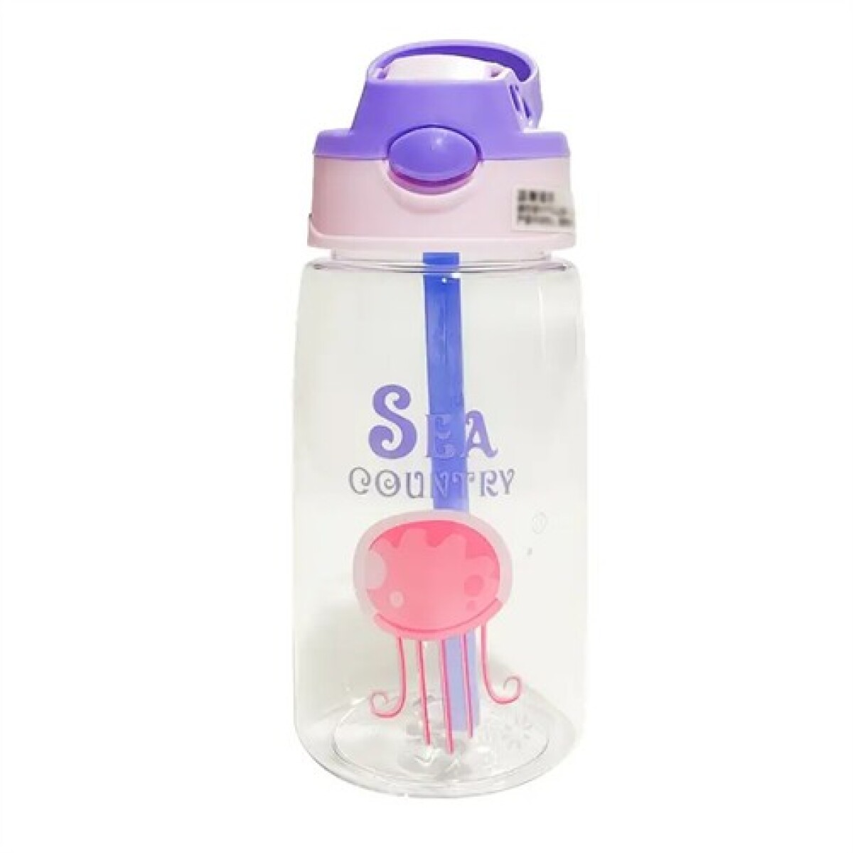 Botella animada con pico automático - Rosado Y Violeta 