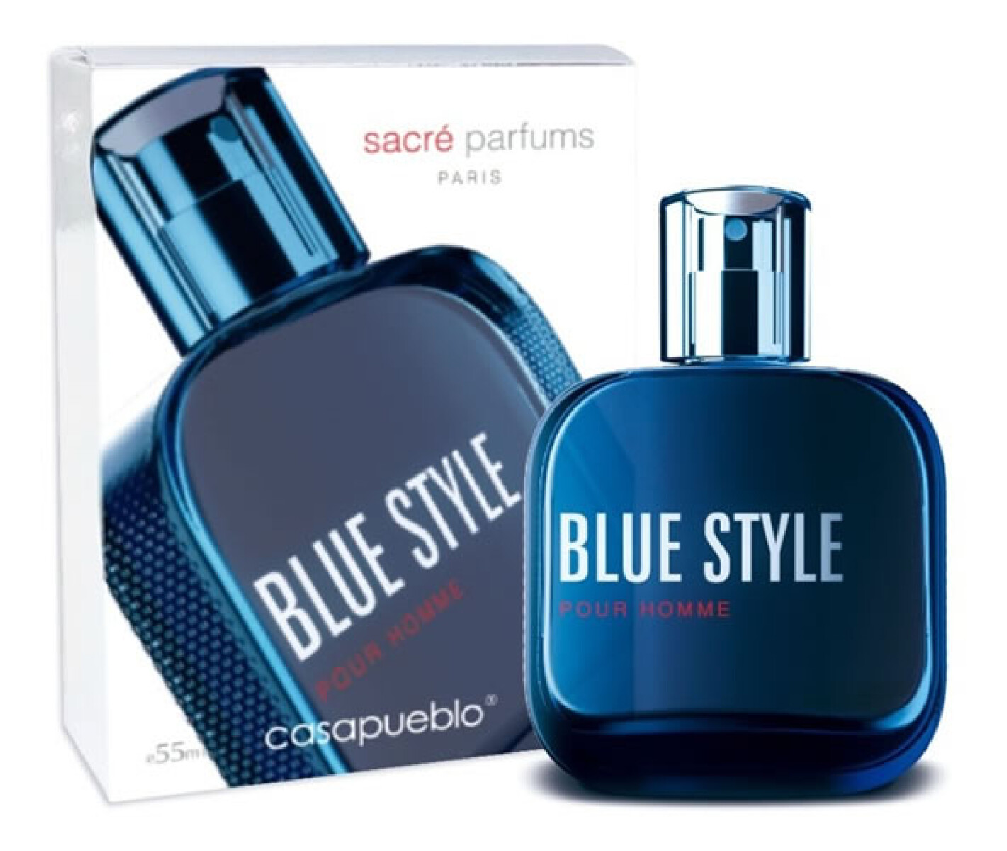 Perfume Casa Pueblo Men Sacré Blue Style EDT 55 ml – Perfume Masculino 