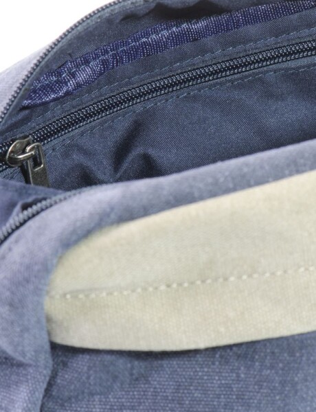 NECESSAIRE DE LONA BICOLOR Azul