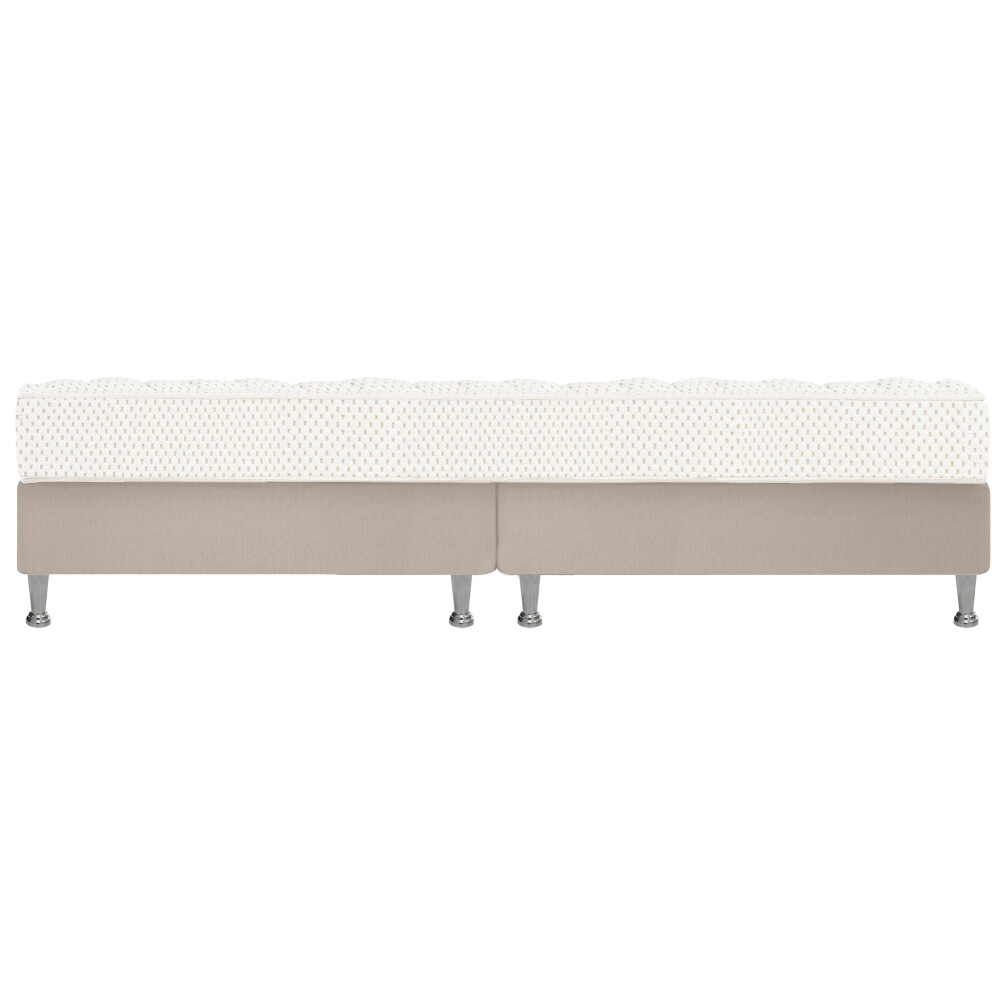 SOMMIER QUEEN ESPUMA ALTA DENSIDAD IVORY 20CM ALTURA