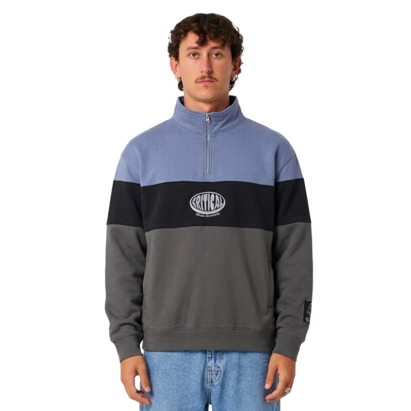 Buzo Critical Slide Buzzed 1/4 Zip - Azul Buzo Critical Slide Buzzed 1/4 Zip - Azul