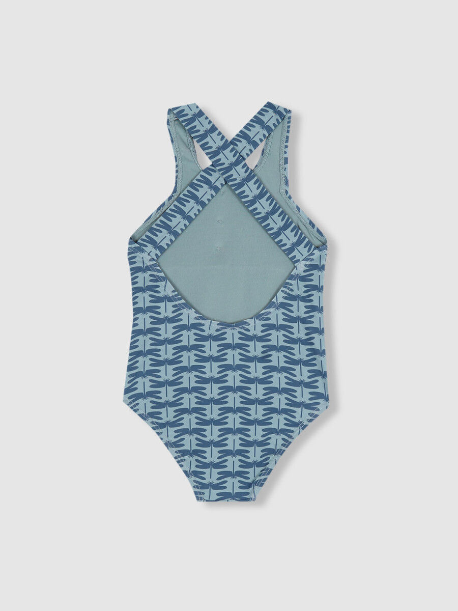 Bañador De Libelulas Verde