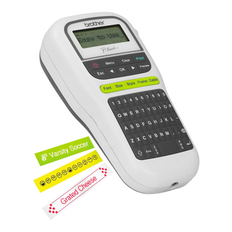 Rotuladora portátil Brother PT-H110 Blanco Con Pilas regalo Rotuladora portátil Brother PT-H110 Blanco Con Pilas regalo