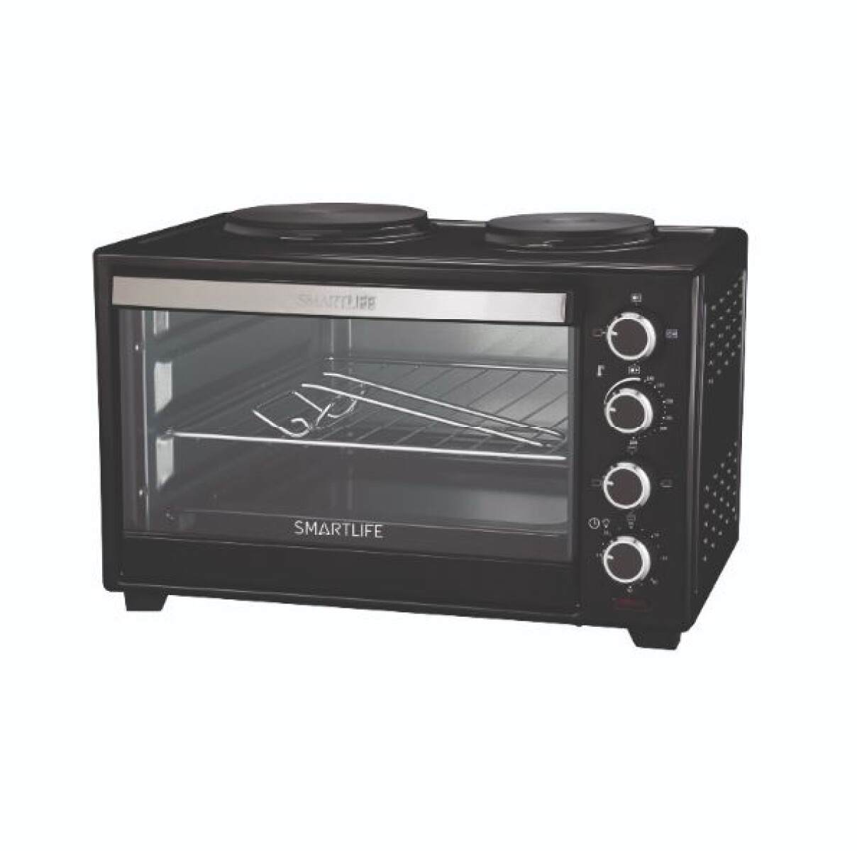 Horno Eléctrico Con Anafes 38L Smartlife SLEO38BP 
