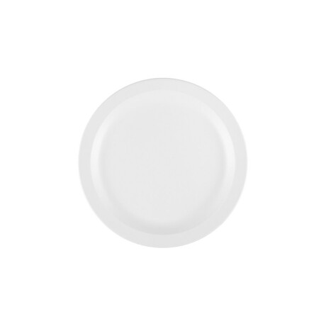 Plato Llano de Policarbonato Blanco 22.9 cm Plato Llano de Policarbonato Blanco 22.9 cm