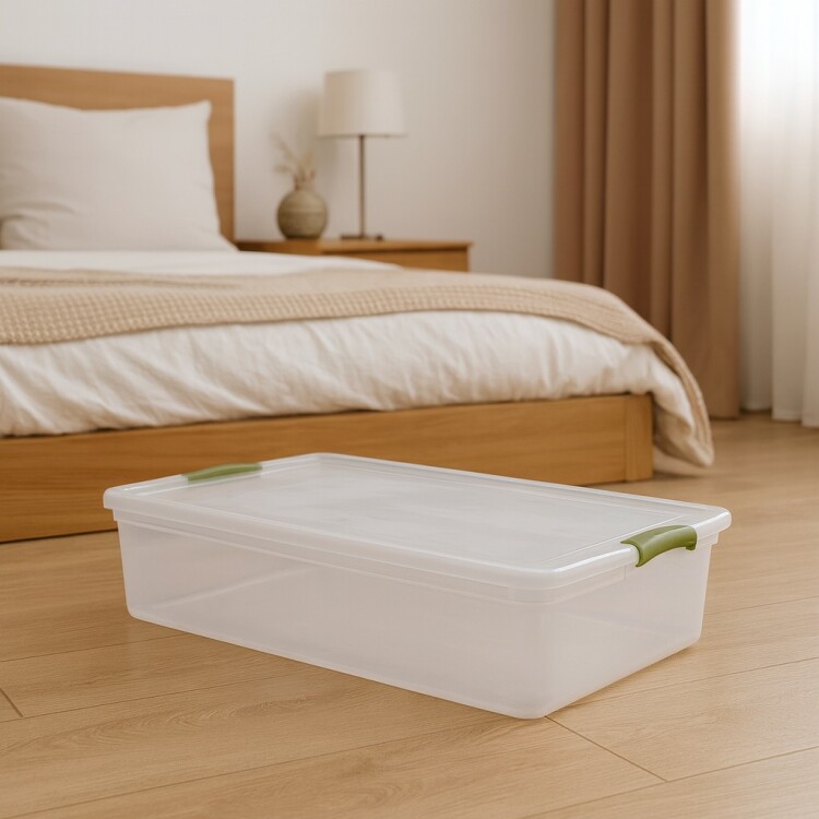 CAJA ORGANIZADORA 32 LTS TRANSPARENTE WENBOX CAJA ORGANIZADORA 32 LTS TRANSPARENTE WENBOX