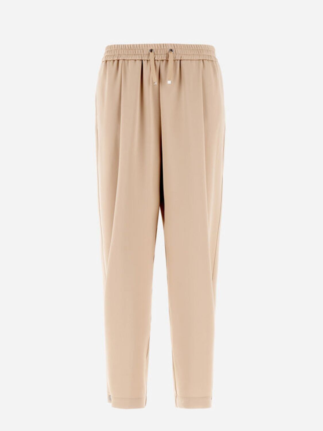 Herno - Pantalón de cintura ajustable con efecto satinado Beige