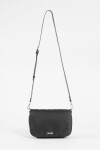 Bandolera con tapa de tela negro