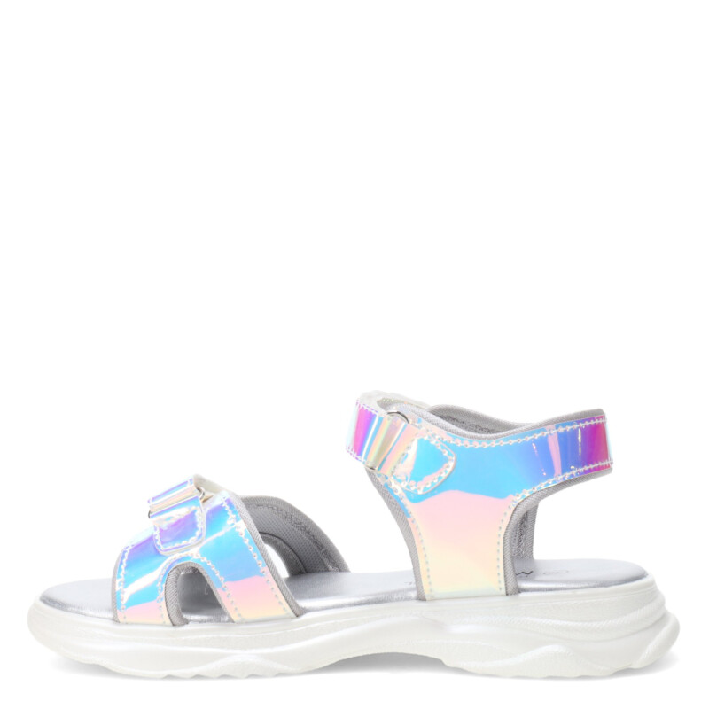 Sandalias de Niña MINI Miss Carol PRAIRE metalizada Plateado