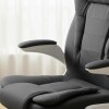 Silla de oficina Giratoria con posabrazos rebatibles Negra Silla de oficina Giratoria con posabrazos rebatibles Negra