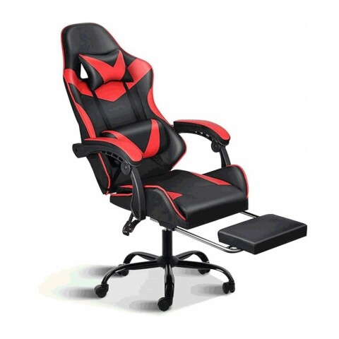 Silla Gamer Xtreme Level con Reposa Pies Negro Rojo