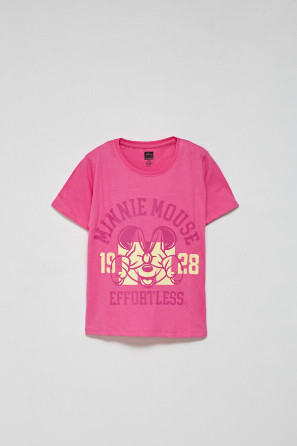 Pijama corto dos piezas Minnie Disney- Fucsia