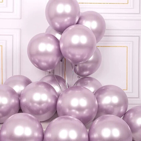 Globos Cromado Tamaño R12 X50 Lila