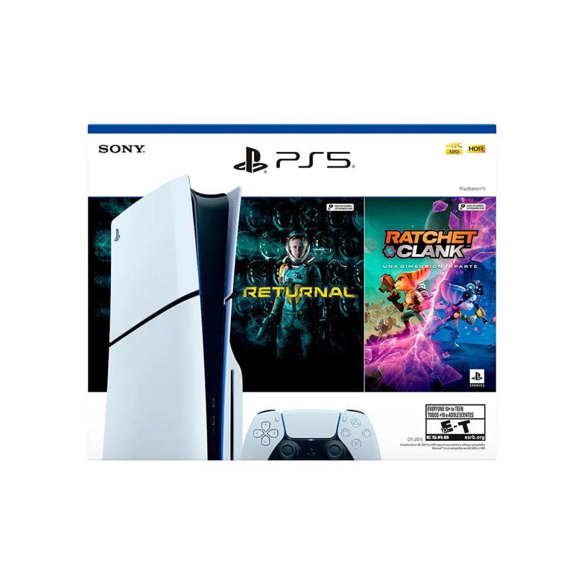 Consola SONY PlayStation 5 Slim Standard 1TB + Dos Juegos - Blanca 