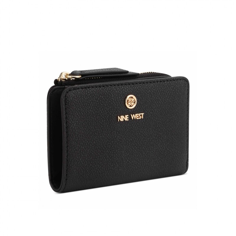 Small Leather Good Lockup 9 Slg Small Zip Around Black