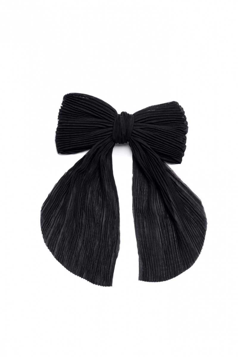 Broche Plizado - Negro 