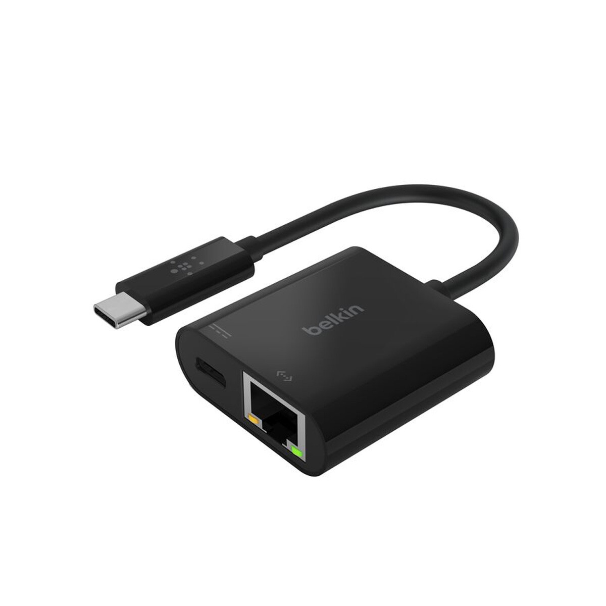 Adaptador Belkin USB-C a Ethernet con Carga USB-C Black 