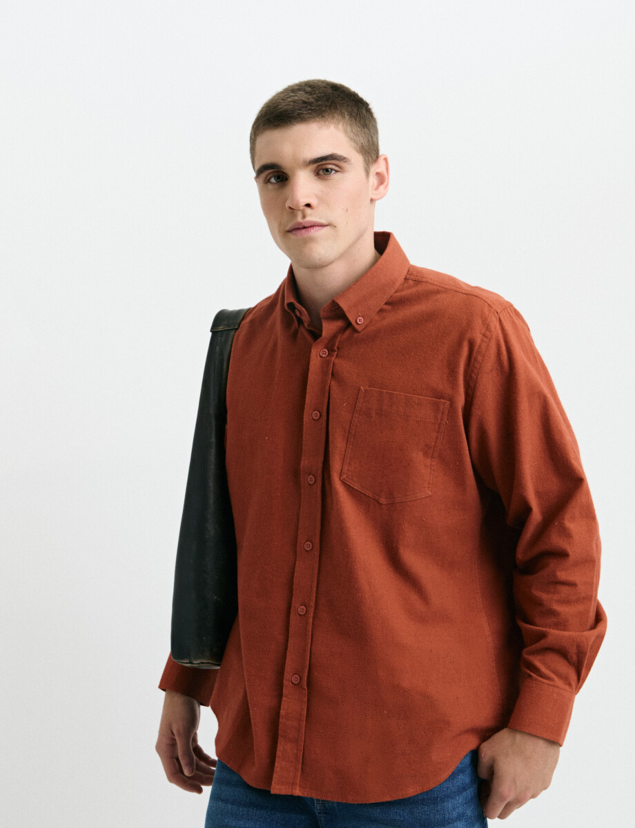 012639 CAMISA HARRY Ladrillo