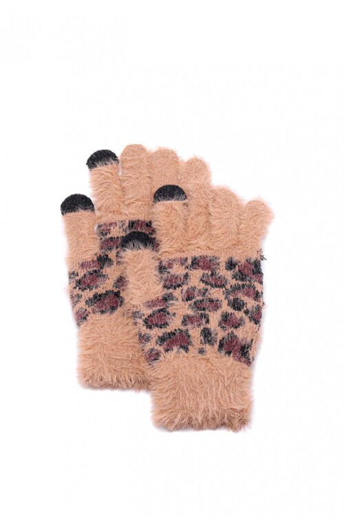 Guantes Leopardo Beige
