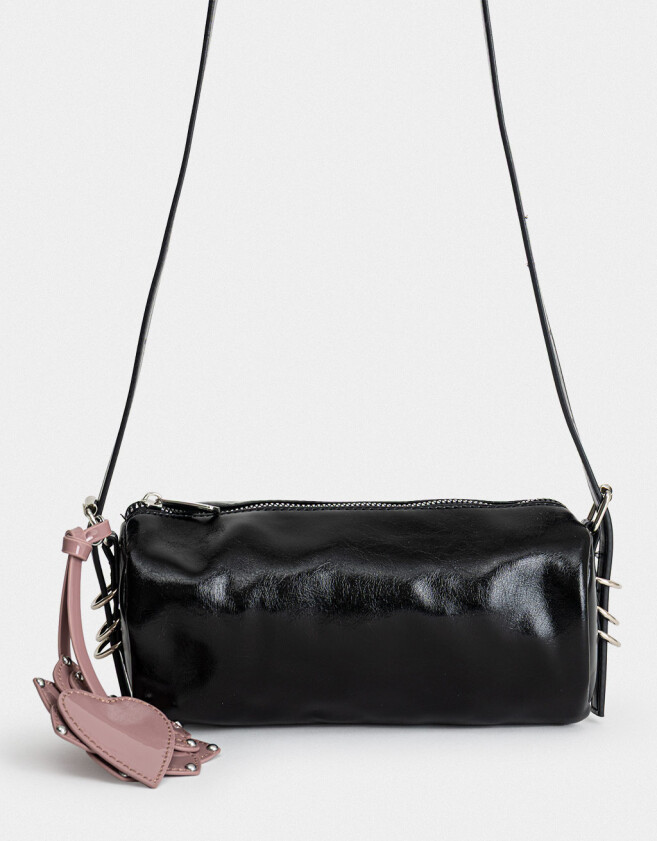 Bowling Cartera Bowling Con Charm - Negro