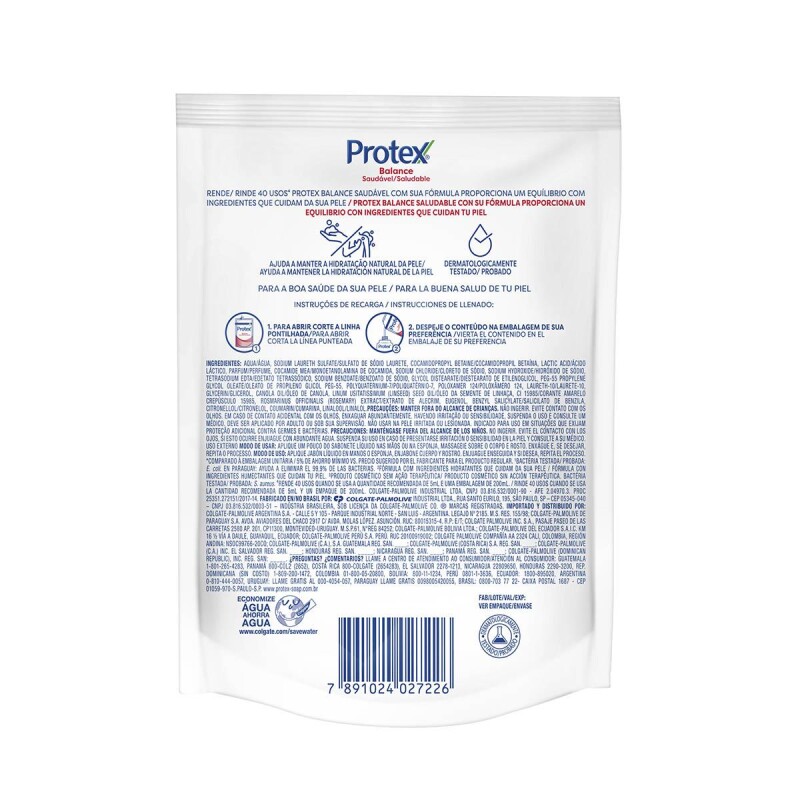 Jabón Líquido Protex Balance Saludable 200 Ml. Jabón Líquido Protex Balance Saludable 200 Ml.