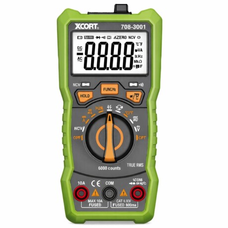 XCORT MULTIMETRO AMPERIMETRO CAPACIMETRO AUTORANGO DIGITAL 6 Xcort Multimetro Amperimetro Capacimetro Autorango Digital 6