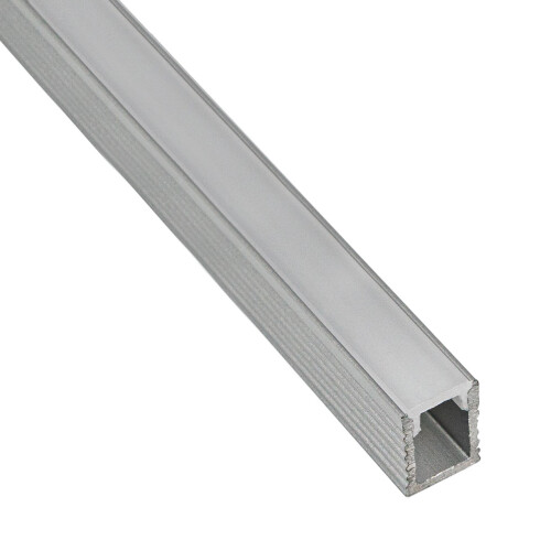 Listelo 9X8Mm Para Led 2.5 Mts Plata Alumacer 000