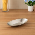 BOWL BANDEJA OVAL 15 X 7 CM PLATA