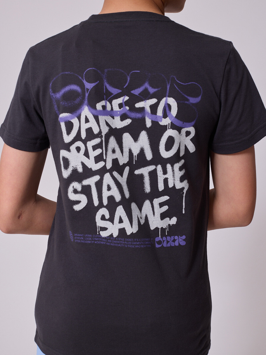 T-SHIRT MITON TEEN DIXIE Gris Oscuro