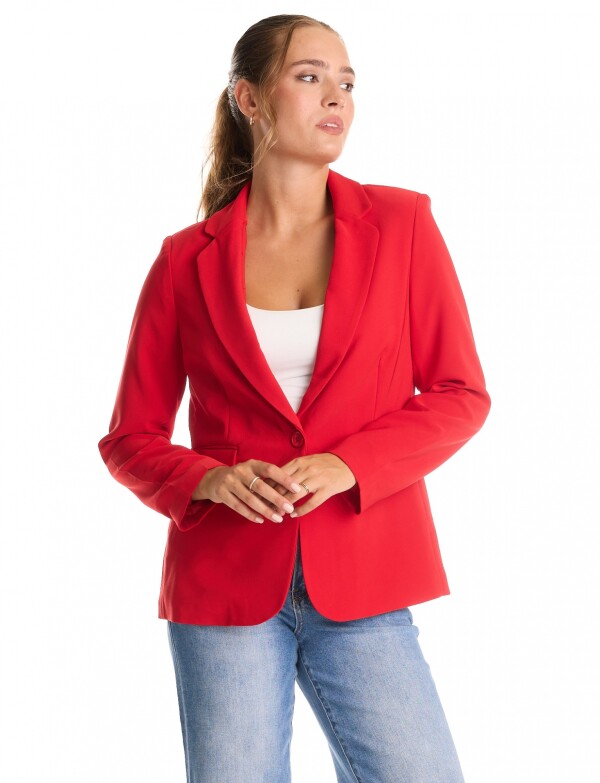 Blazer Sastrero Slim ROJO