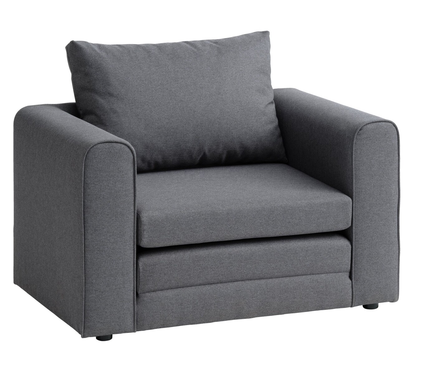 Sillón cama SKILLEBEKK 1 cuerpo tela gris osc 