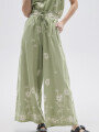 Pantalon Cilae Verde Grisaceo